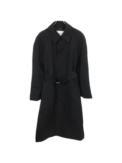 Burberry Pre-Owned 2020s belted wool coat Black 1052380