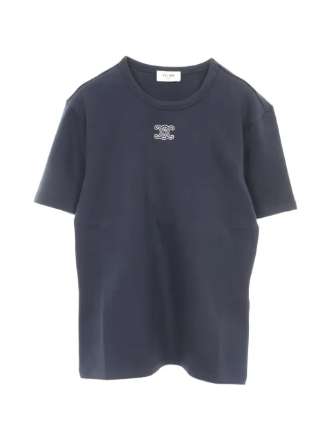 Celine Pre-Owned 2020s short sleeve crew neck T-shirt Blue 1054691