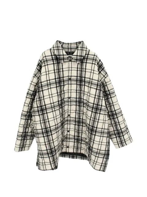 Balenciaga Pre-Owned 2000s check wool jacket White 1053263