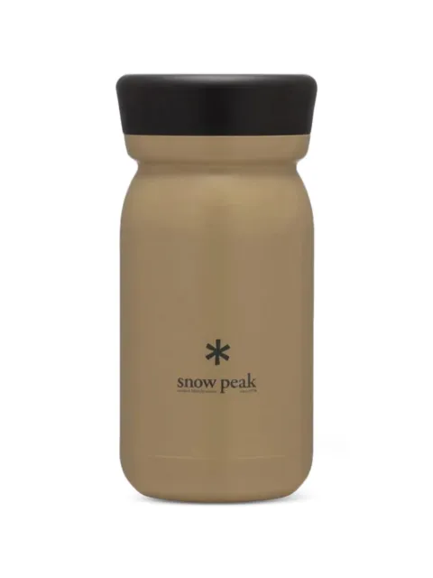 Snow Peak logo-print milk bottle Neutrals TW351SN