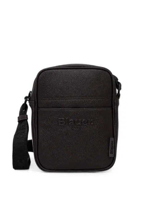 Blauer embossed-logo messenger bag Brown FORT03