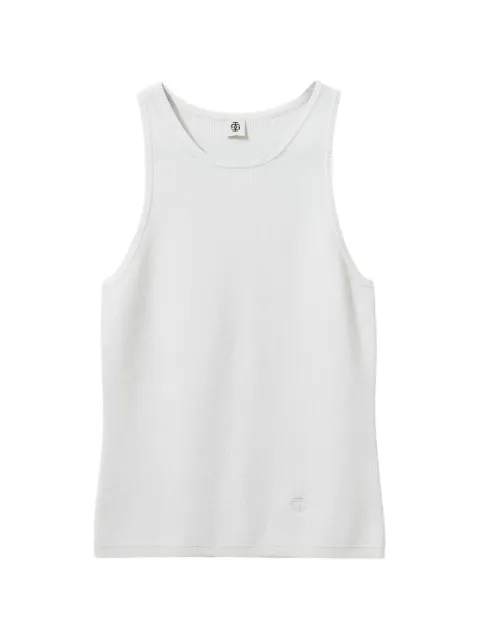 The Garment logo-embroidery ribbed top White 21223000