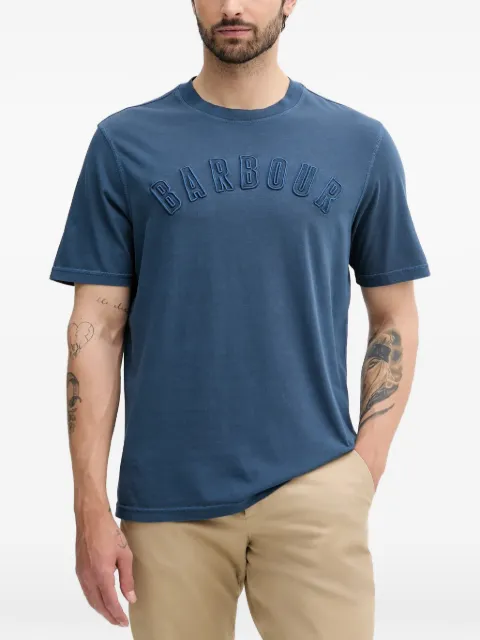 Barbour logo-embroidered T-shirt Blue MTS1443
