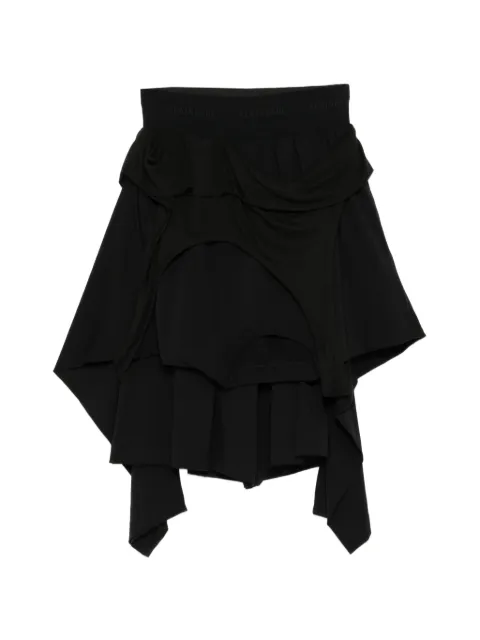 ALAINPAUL layered shorts Black S5WJESO01
