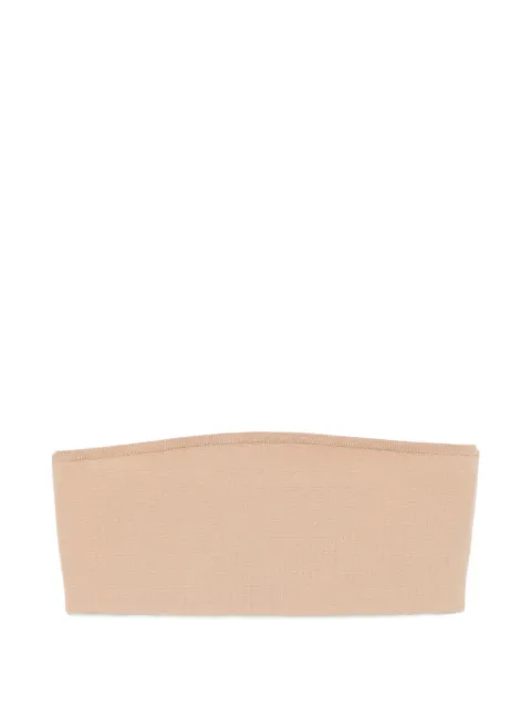 Max Mara fine-ribbed bandeau top Neutrals 2611861033600