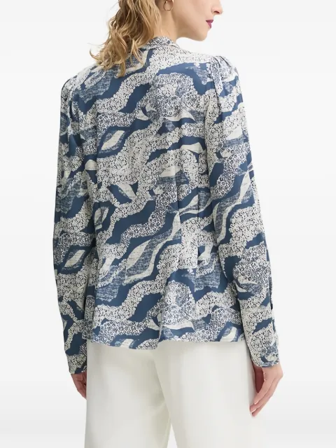 Bruuns Bazaar printed shirt Blue BBW4336