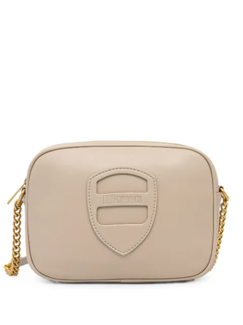 Blauer logo-plaque chain-link shoulder bag Neutrals HIPS01