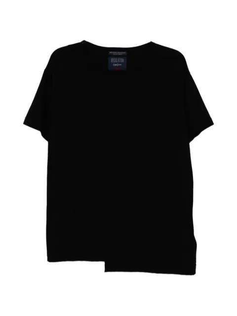 Yohji Yamamoto panelled short-sleeves T-shirt Black HKT53073