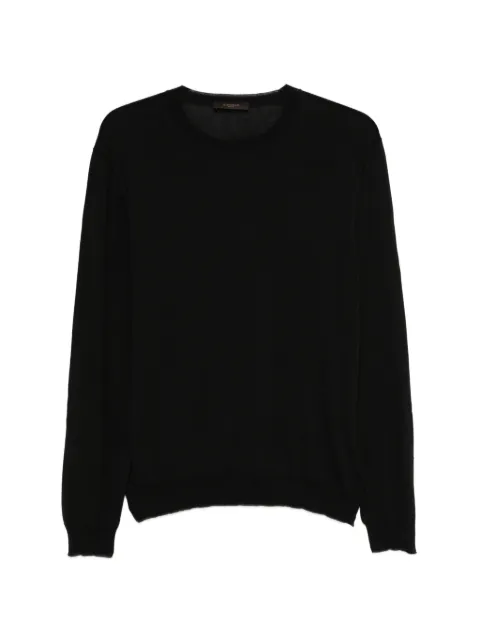 Zanone long-sleeve crew-neck knitwear Black 810234ZQ307