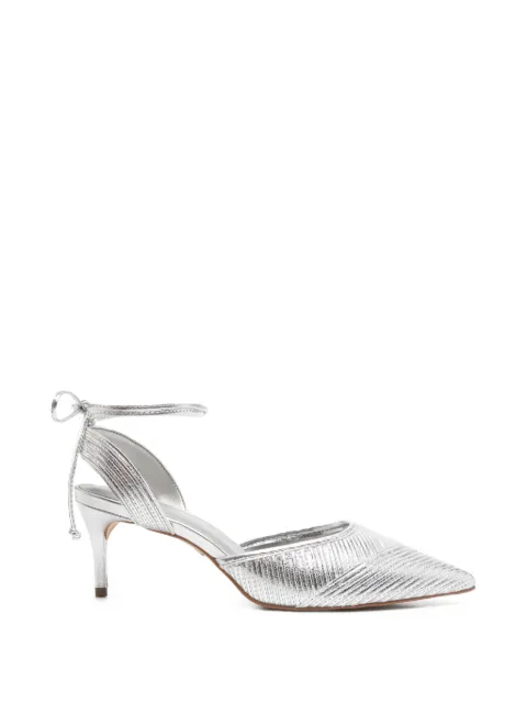 CARRANO pointed-toe ankle-strap pumps Silver 439030