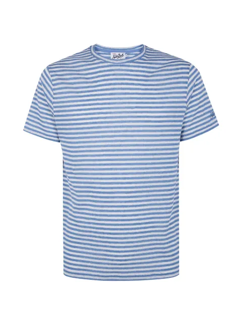 MC2 Saint Barth horizontal-stripe T-shirt Blue DVERTRIPES
