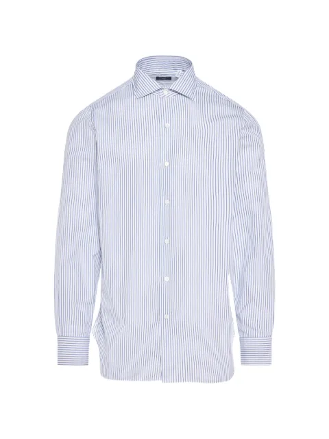 Finamore 1925 Napoli striped shirt White C0704E