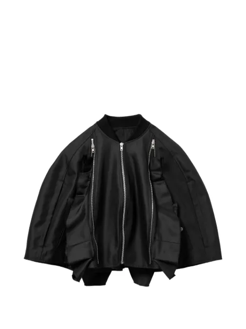 Comme des Garçons Homme Plus ruffled cropped jacket Black CDXJKPQA015MQBKX00M