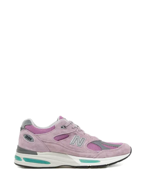 New Balance 991v2 panelled low-top sneakers Purple U991RR2