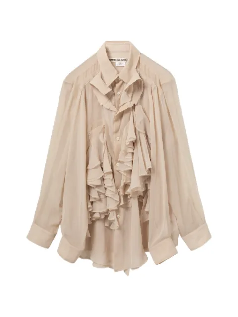 Comme Des Garçons ruffled blouse Neutrals GQB010