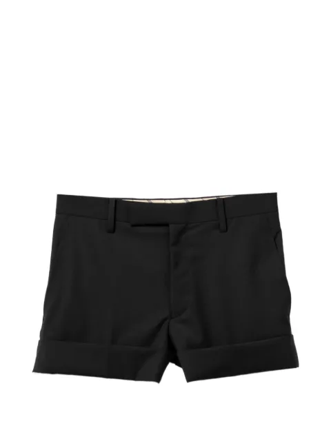 Junya Watanabe rolled-cuff shorts Black JQP004