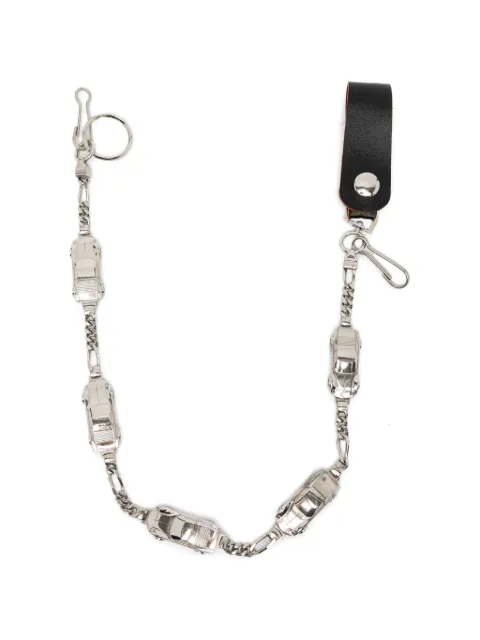 midorikawa car-motif chain keyring Silver MID24AWA02