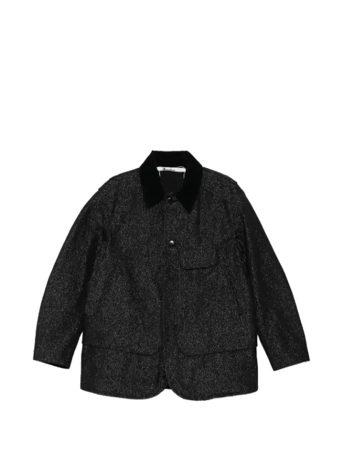 midorikawa buttoned jacket Black MID25AWJK06