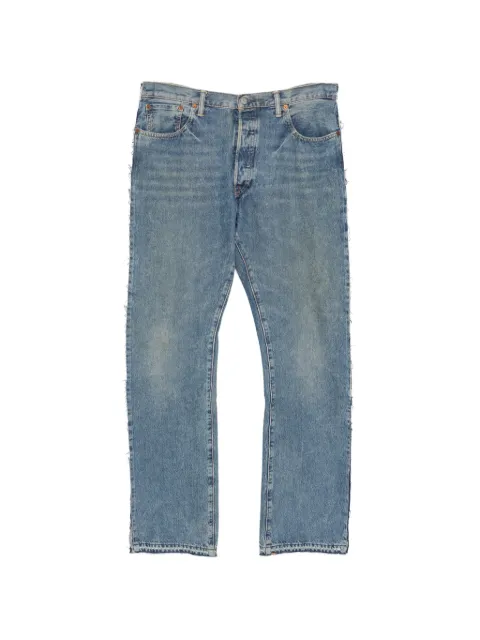 PROTOTYPES frayed straight-leg jeans Blue PT08DE04USBL
