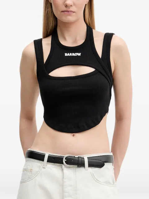 BARROW cut-out cropped top Black S6BWWOTA144