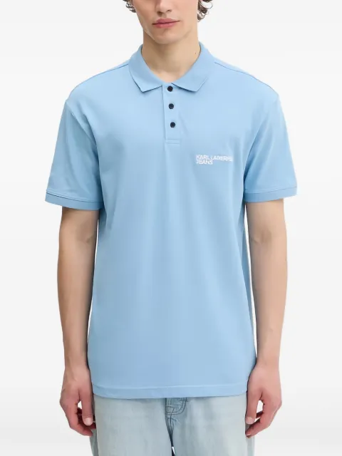 Karl Lagerfeld Jeans button polo shirt Blue A2M170942CK