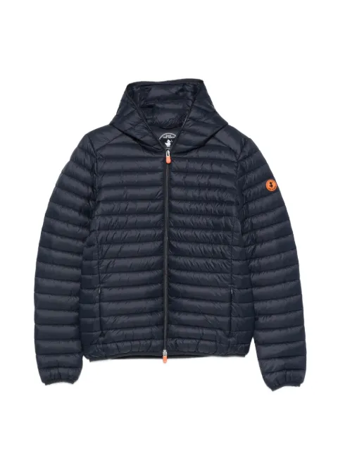 Save The Duck Donald quilted hooded jacket Blue D30650MGIGA22