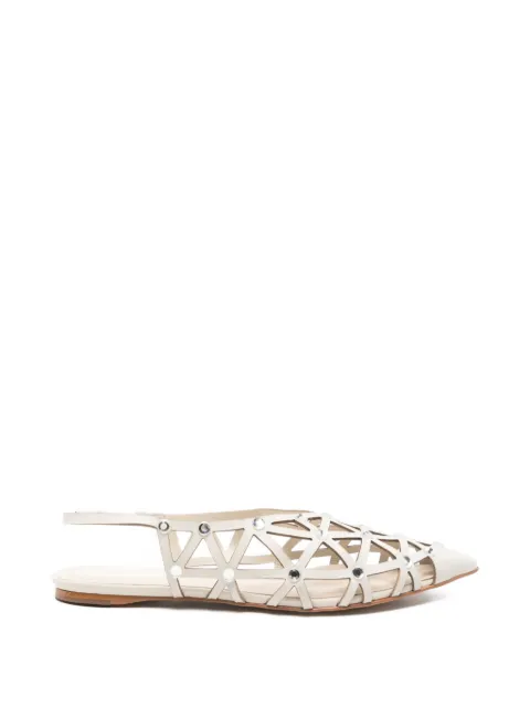 CARRANO embellished ballet flats Neutrals 507063