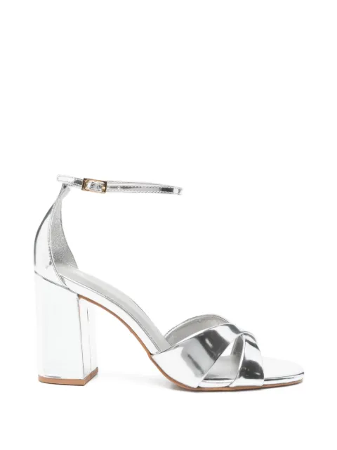 CARRANO crossover-strap sandals Silver 762006