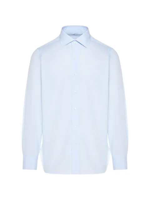 Finamore 1925 Napoli long-sleeve shirt Blue P6063Z