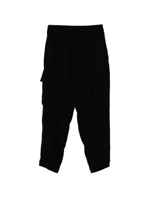 Yohji Yamamoto gabardine flap-pocket trousers Black HKP02240