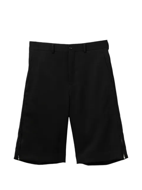 Comme des Garçons Homme Plus zip-detail wool shorts Black PQP053
