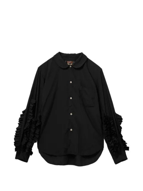 Black Comme Des Garçons ruffled shirt Black 1QB003
