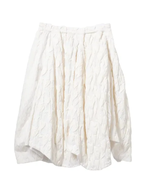 Comme Des Garçons textured midi skirt White GQS009