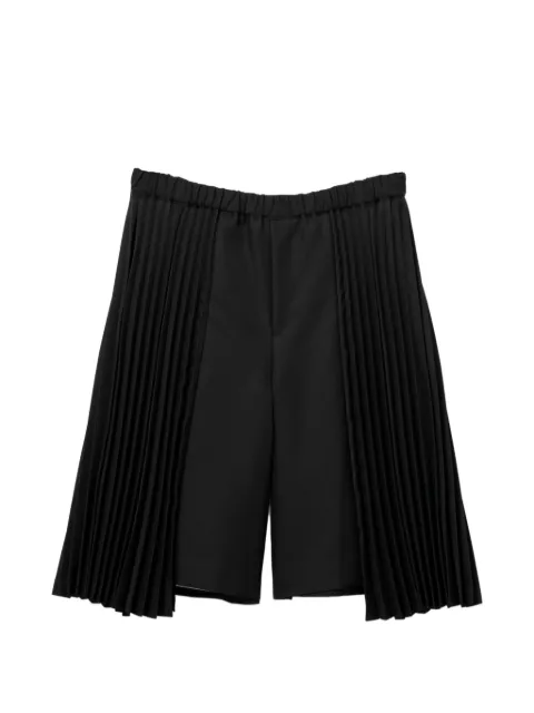 Black Comme Des Garçons pleated shorts Black 1QP012X