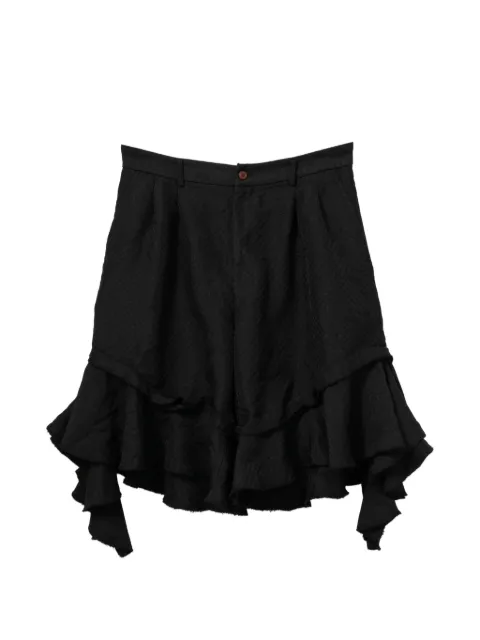 Comme Des Garçons Comme Des Garçons ruffled shorts Black RQP012