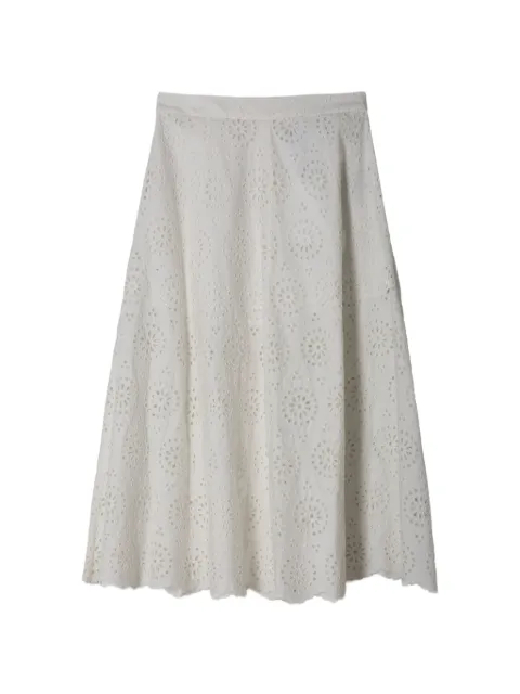 FRAME eyelet mid skirt White WS26WSK004