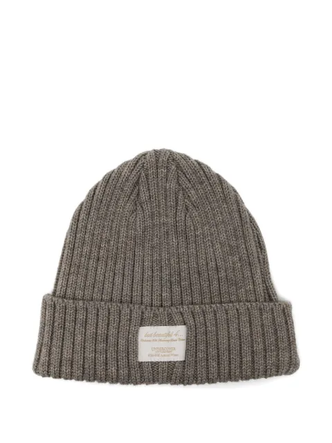 Undercover logo-patch beanie hat Brown UC2E1H02