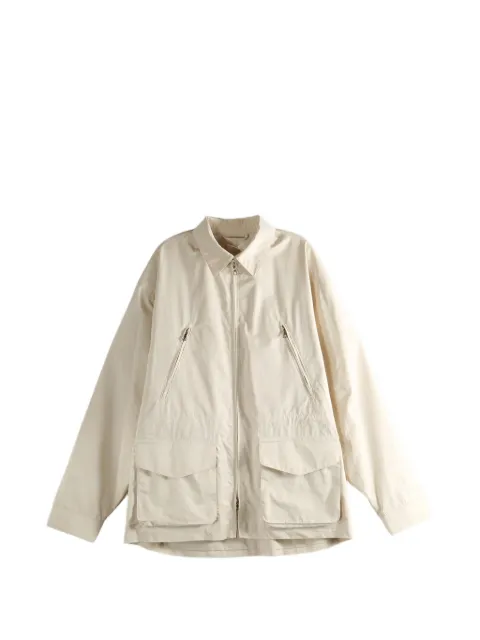 Rier multi-pocket zip-up coat Neutrals OTW3