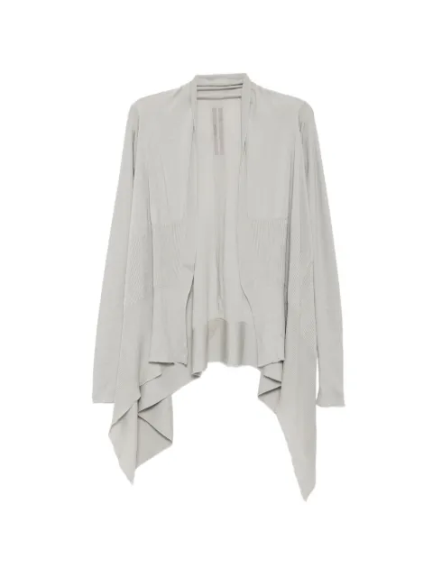 Rick Owens draped ribbed-knit cardigan Grey RP01F6642M