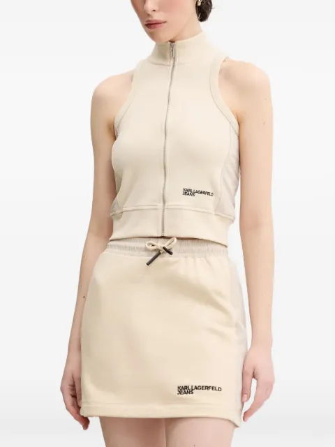 Karl Lagerfeld Jeans zip-up sleeveless top Neutrals A2W170251ON