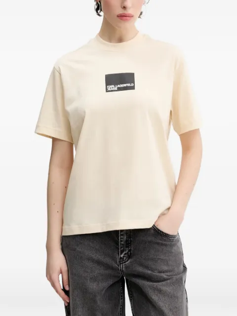 Karl Lagerfeld Jeans logo-print crew-neck T-shirt Neutrals A1W170061ON