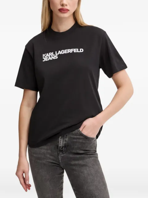 Karl Lagerfeld Jeans logo-print short-sleeve T-shirt Black A1W17005999