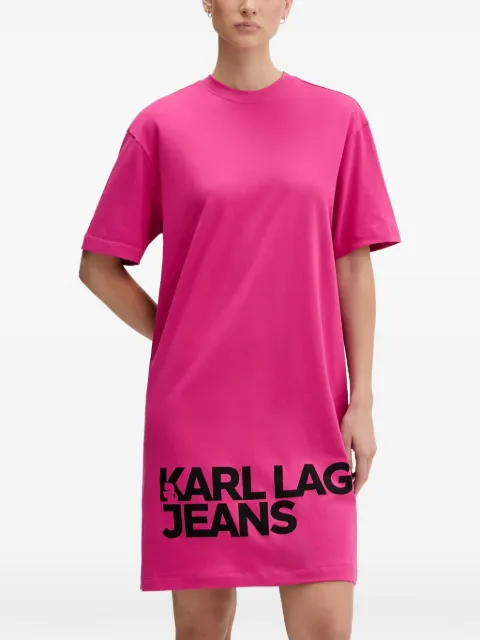 Karl Lagerfeld Jeans short-sleeves mini dress Pink B1W13054521