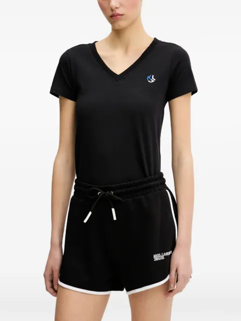 Karl Lagerfeld Jeans V-neck logo T-shirt Black A2W17097999