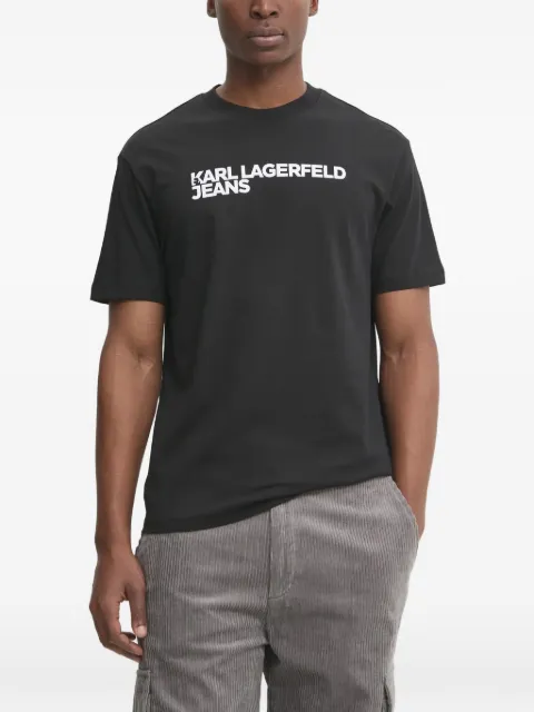 Karl Lagerfeld Jeans logo-print T-shirt Black A1M17002