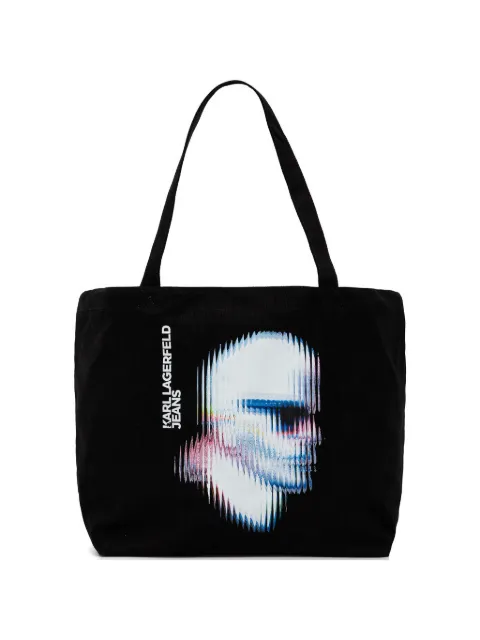 Karl Lagerfeld Jeans graphic-print tote bag Black B1W50081