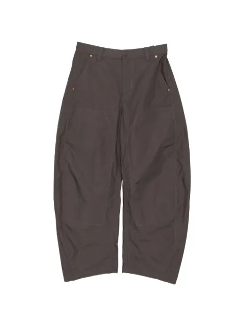 CROQUIS rivet-trim barrel trousers Grey 9Q4E13080