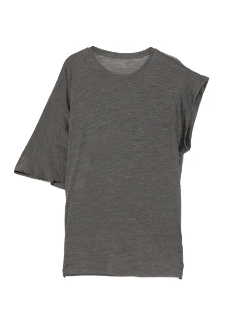 LESS Asymmetric Short Sleeve Top Grey 2Q4116040
