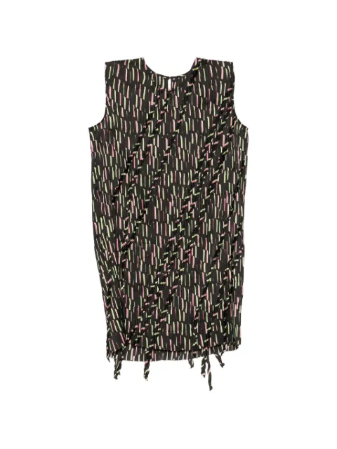 JNBY geometric-print mini dress Brown 5Q4G10570
