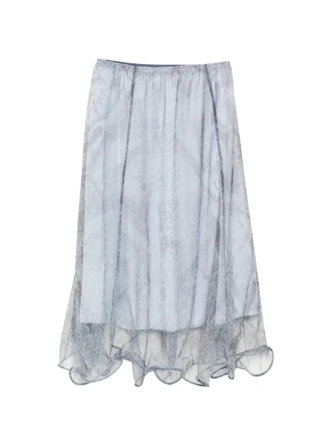 JNBY paisley-print midi skirt Blue 5Q4D15680